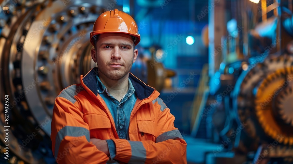 Portrait Of A Confident Young Engineer Wearing A Hard Hat And Safety Glasses In A Modern Industrial Facility Portrait Of A Confident Young Engineer Wearing A Hard Hat And Safety Glasses In A Modern Industrial Facility
