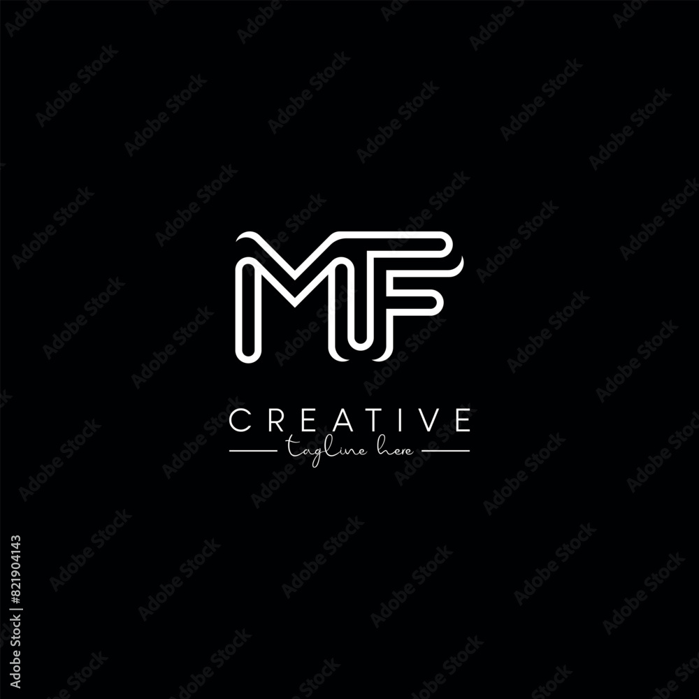 MF FM Modern Alphabet Letters Logo Design, Vector Template. MF FM Modern Alphabet Letters Logo Design, Vector Template.