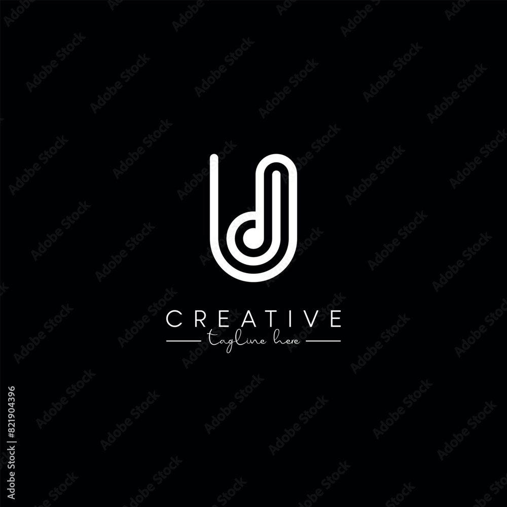 UD DU Modern Alphabet Letters Logo Design, Vector Template. UD DU Modern Alphabet Letters Logo Design, Vector Template.