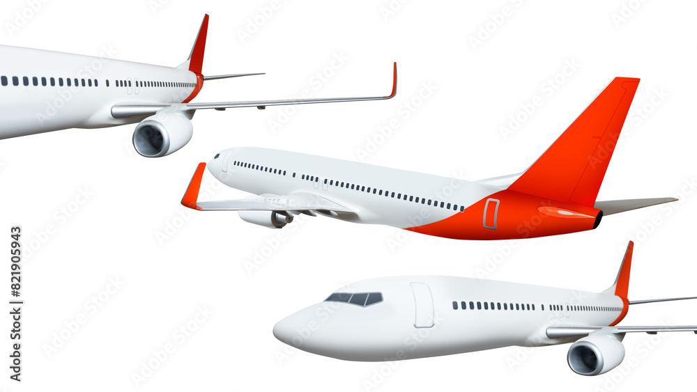 Flying airplane model Flying airplane model