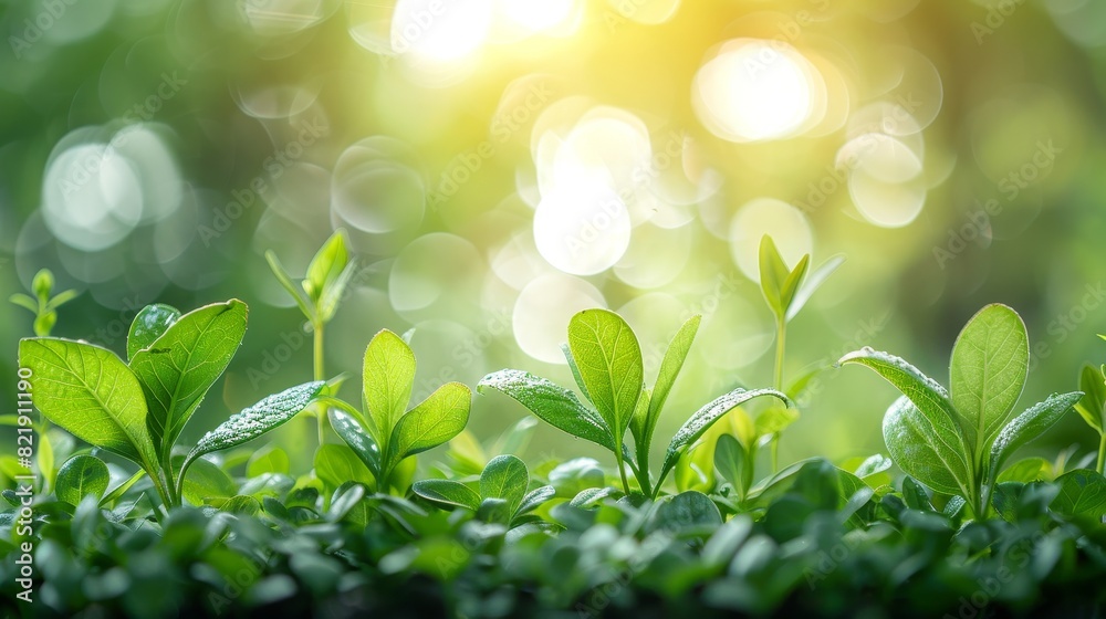 fresh young leaves of plants, summer background, copy space fresh young leaves of plants, summer background, copy space