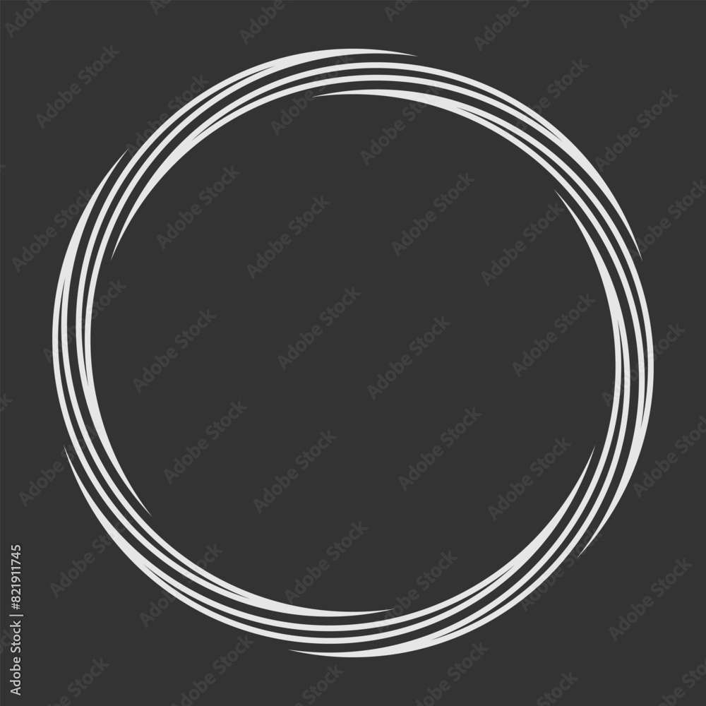 Abstract round frame isolated. Vector illustration Abstract round frame isolated. Vector illustration