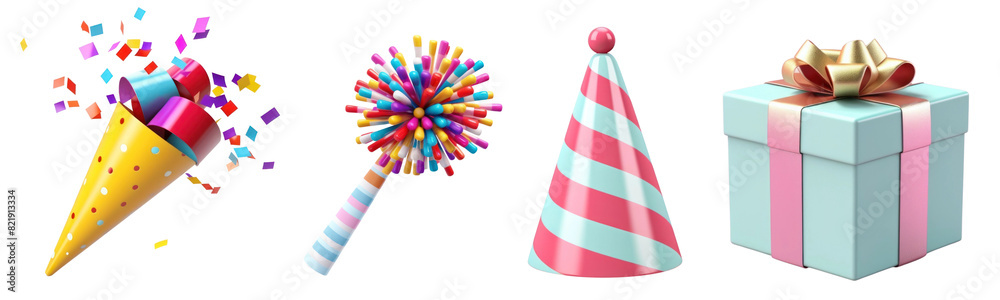 Confetti png element set on transparent background Confetti png element set on transparent background