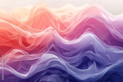 Soft, flowing wave patterns in a dreamy gradient