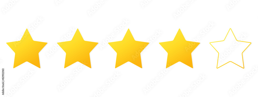 Five Stars. Quality or rating icon.Vector illustration. Five Stars. Quality or rating icon.Vector illustration.