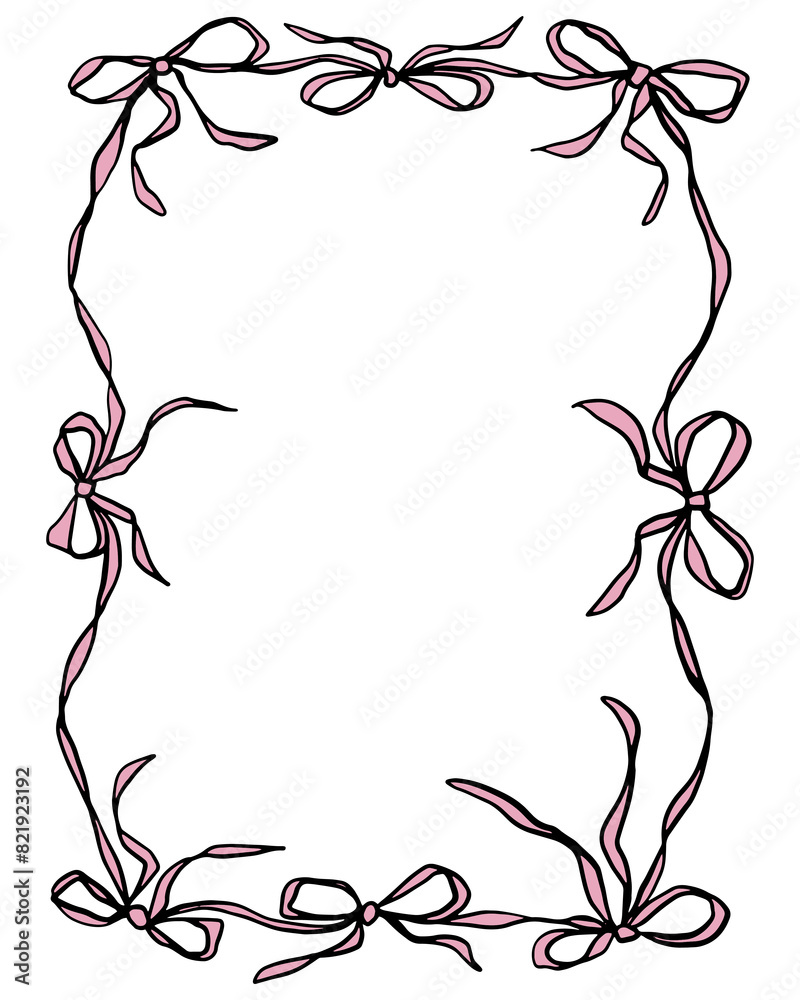 Coquette pretty charming heart bows frame bundle set vector Illustration, cute doodle decor, boho flat girl bow accessories. Ribbon isolated hand-drawn art. Trendy girly fancy concept. Holiday party Coquette pretty charming heart bows frame bundle set vector Illustration, cute doodle decor, boho flat girl bow accessories. Ribbon isolated hand-drawn art. Trendy girly fancy concept. Holiday party