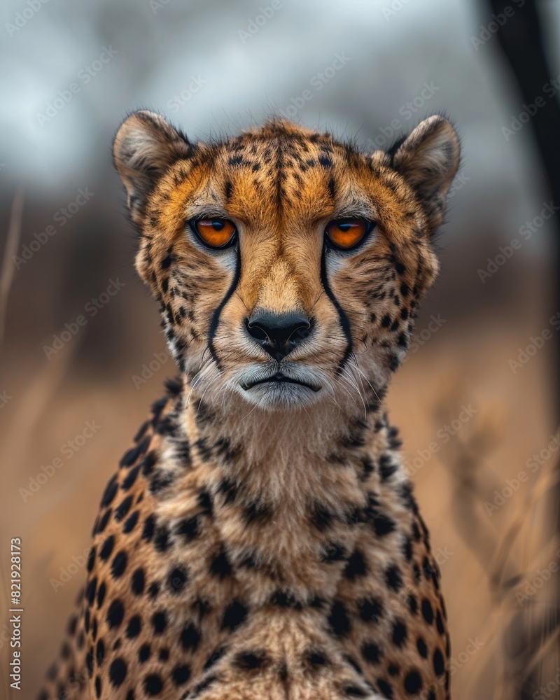 close-up portrait of a majestic cheetah close-up portrait of a majestic cheetah