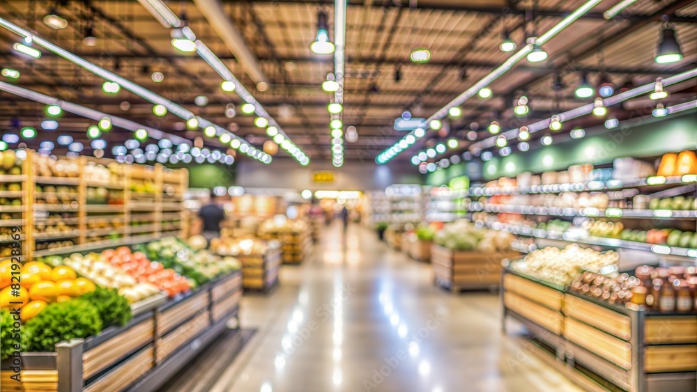 Abstract Blur Supermarket and Retail Store in Shopping Mall Interior for Background. Abstract Blur Supermarket and Retail Store in Shopping Mall Interior for Background.