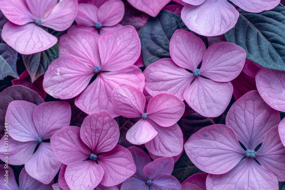 Close-up of vibrant purple hydrangea flowers Close-up of vibrant purple hydrangea flowers