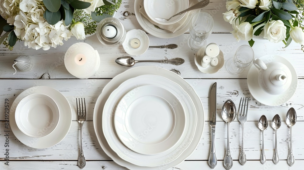 Elegant White Table Setting Elegant White Table Setting