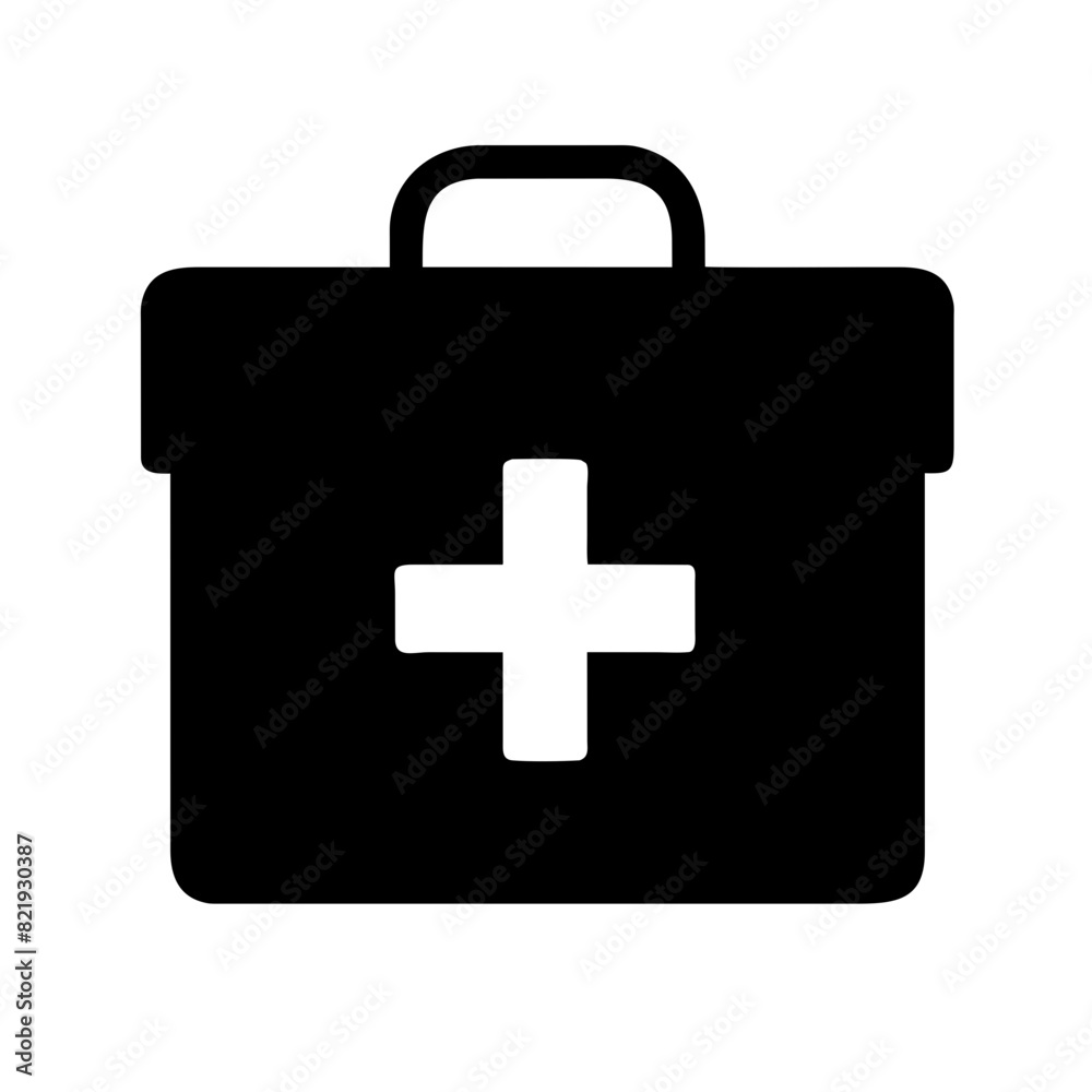 Medicine bag aid kit health box emergency help care Pictogram Medicine bag aid kit health box emergency help care Pictogram