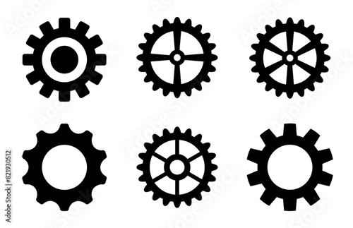 gear icon set, gear icons logo, gear vectors.