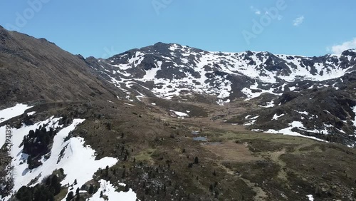 snow covered mountains