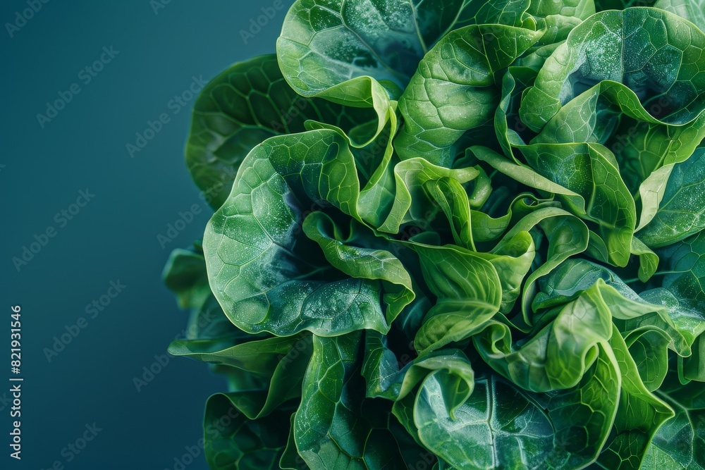 Fototapeta premium Close-up of fresh green leafy vegetables