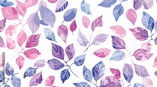 Seamless background floral pattern with watercolor 