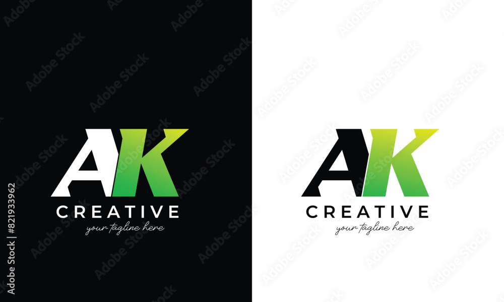 ak logo or ak letter logo design for business and company ak logo or ak letter logo design for business and company