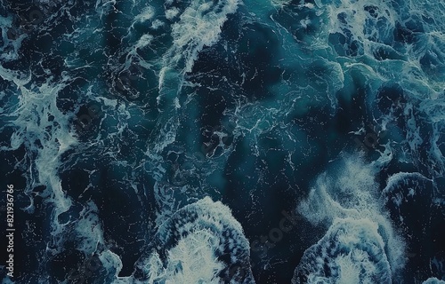 This is a detail of a painting depicting an ocean wave