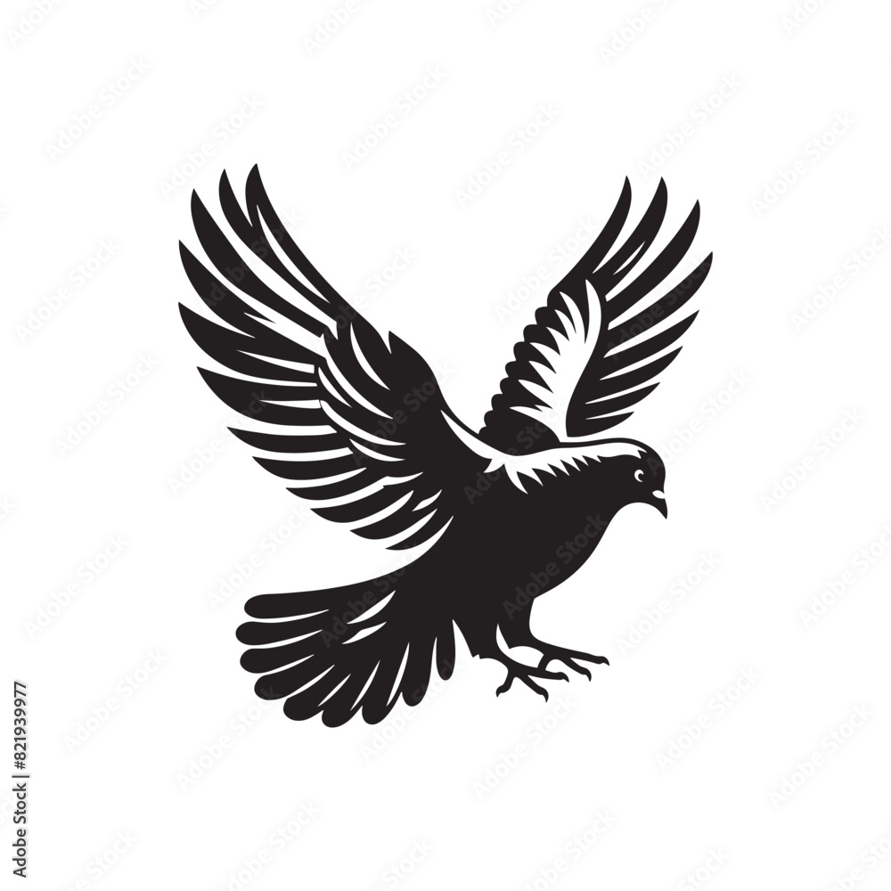 Pigeon Silhouette: Striking Black Vector Art Capturing the Urban Charm and Graceful Flight of These Iconic City Birds - Pigeon Vector - Pigeon Illustration. Pigeon Silhouette: Striking Black Vector Art Capturing the Urban Charm and Graceful Flight of These Iconic City Birds - Pigeon Vector - Pigeon Illustration.