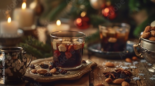 A beautiful photo of a holiday cocktail