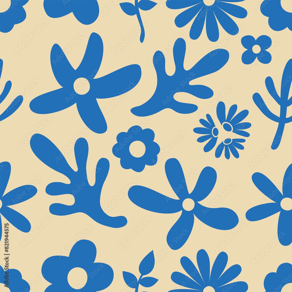 flower floral seamless repeat pattern. this is a blue off white flower vector illustration. Design for decorative, wallpaper, shirts, clothing, tablecloths, wrapping, texture, textile, fabric flower floral seamless repeat pattern. this is a blue off white flower vector illustration. Design for decorative, wallpaper, shirts, clothing, tablecloths, wrapping, texture, textile, fabric