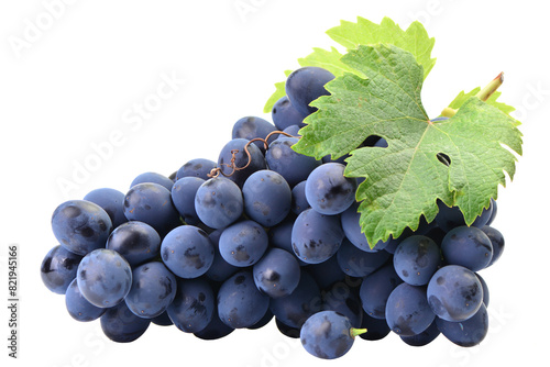 Bunch of grapes isolated on white