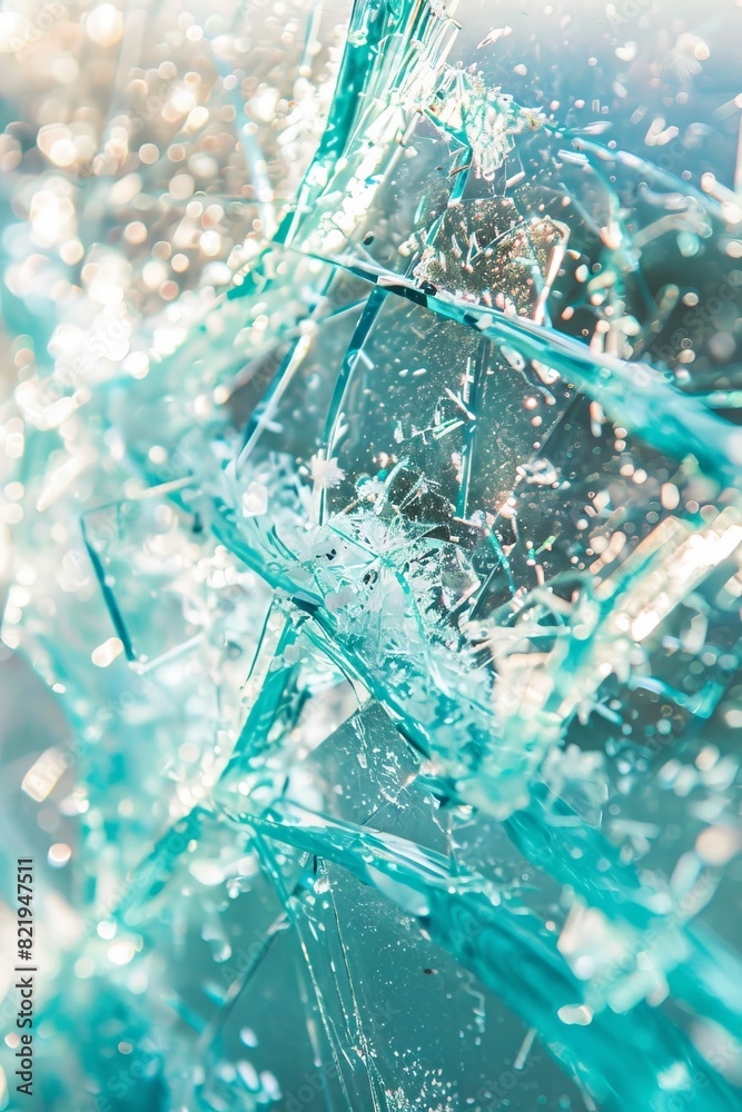 Close up of broken office window with shattered glass vandalism or accident concept Close up of broken office window with shattered glass vandalism or accident concept
