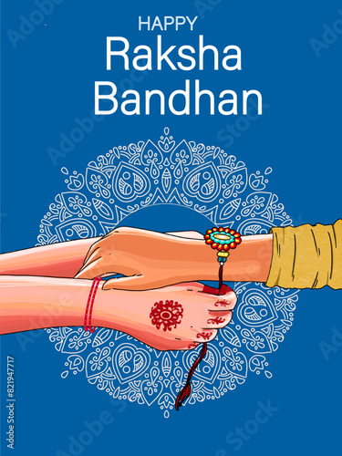 Happy Raksha Bandhan, Rakhi Festival  Design