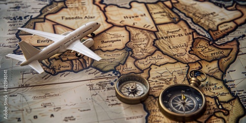 Exploring Africa with a Miniature Airplane on a Map