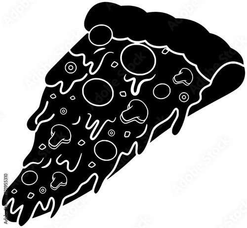 cheese illustration italian silhouette pizza logo food icon tomato outline cuisine homemade wooden restaurant mediterranean baked cooked mozzarella traditional shape ingredient rustic delicious for