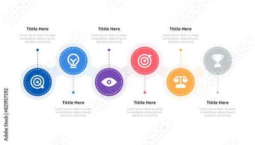 Timeline Infographic design 5 options or steps with icons. Infographic business concept Can be used for info graphics, flow charts, presentations, web sites, banners.
