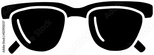 summer illustration beach silhouette sunglasses logo vacation icon glasses outline holiday sun sea tropical tourism ocean accessory fashion style shape sunlight nature summertime for vector graphic