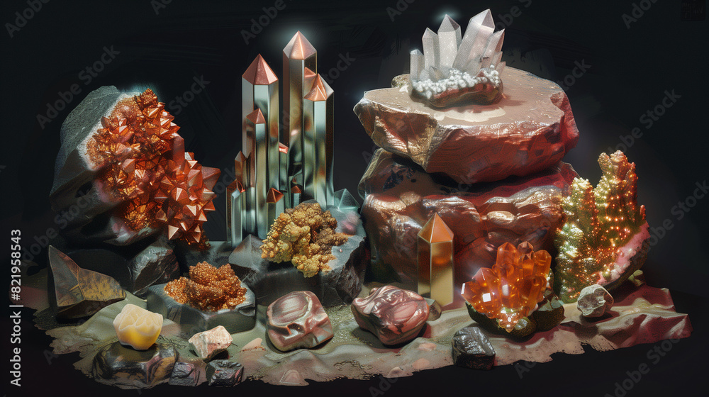 The compact collection of artifacts comes from a unique mining site where nature has been hiding its secrets for centuries. The compact collection of artifacts comes from a unique mining site where nature has been hiding its secrets for centuries.