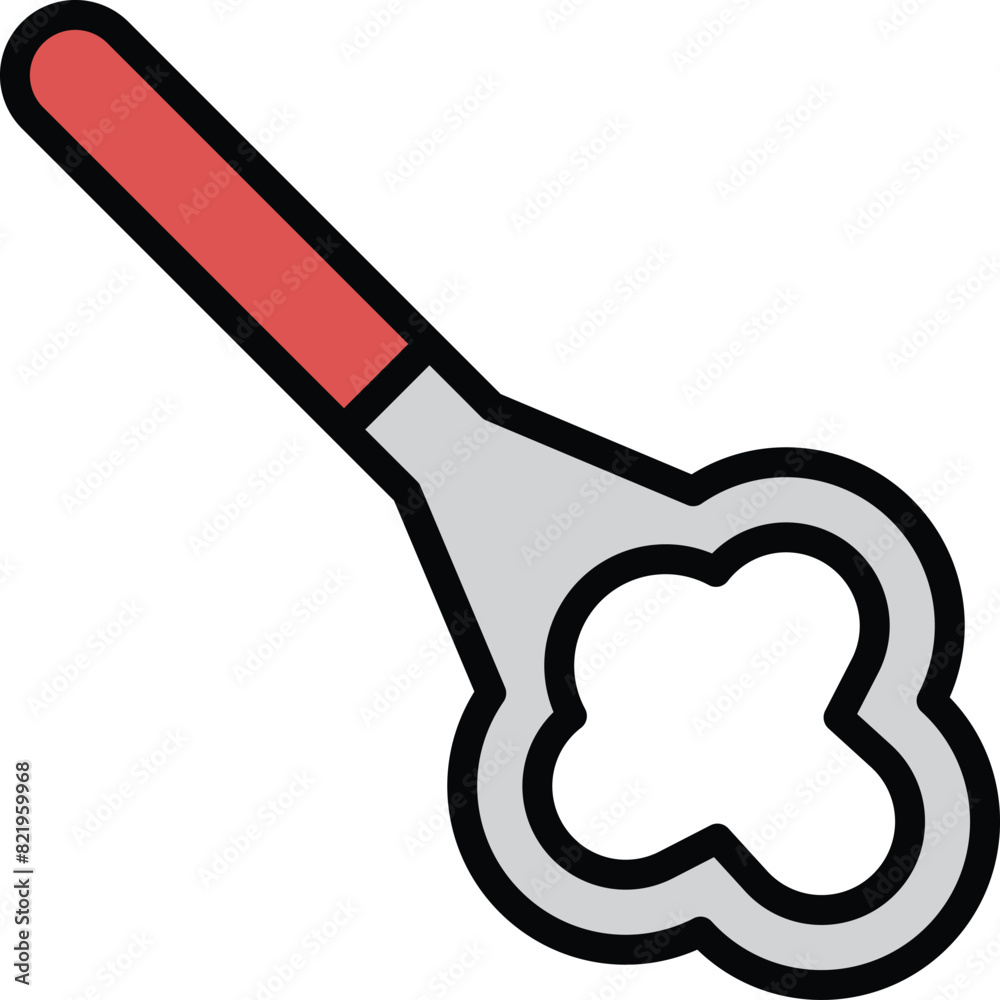 beer bottle opener icon illustration in line style beer bottle opener icon illustration in line style