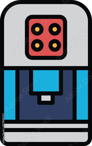 water purifier icon illustration in line style