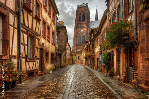 Strasbourg Cathedral towering over the picturesque Petite France district © Venka