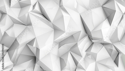 Abstract Geometric Silver Shapes