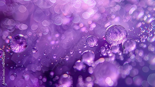 Abstract ultraviolet liquid bubbles in motion. Eerie and captivating fluid texture