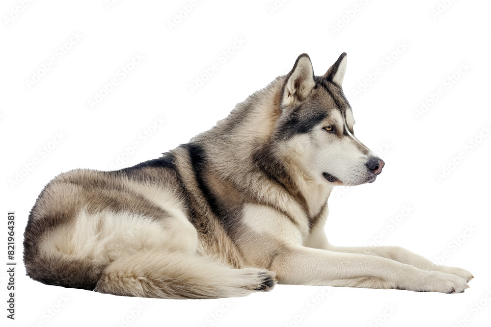Siberian Husky on a transparency background Siberian Husky on a transparency background