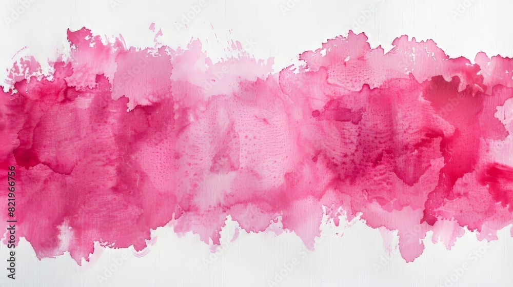 A pink watercolor texture on white, handpainted on paper.