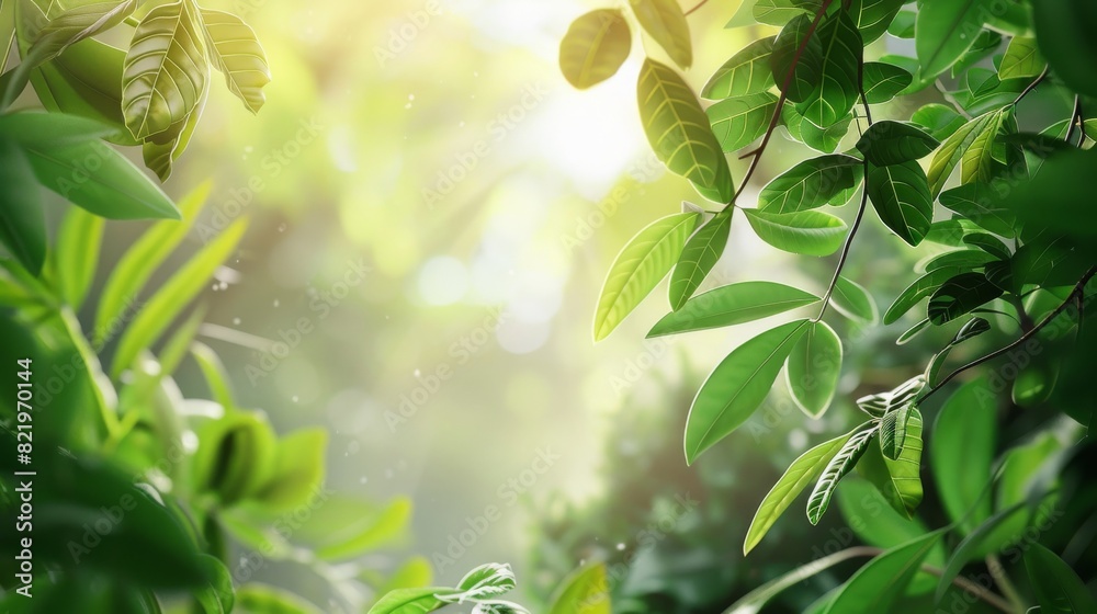 Leafy Haven: Nature Background of Green Leaves as Wallpaper Leafy Haven: Nature Background of Green Leaves as Wallpaper