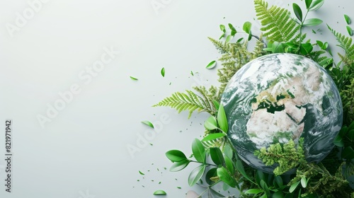 World environment day concept on white background. Stock AI © Bundi