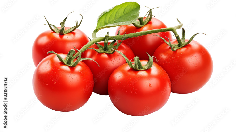 Fresh Delicious Tomatoes Isolated on Transparent Background, PNG, Cut Out. Fresh Delicious Tomatoes Isolated on Transparent Background, PNG, Cut Out.