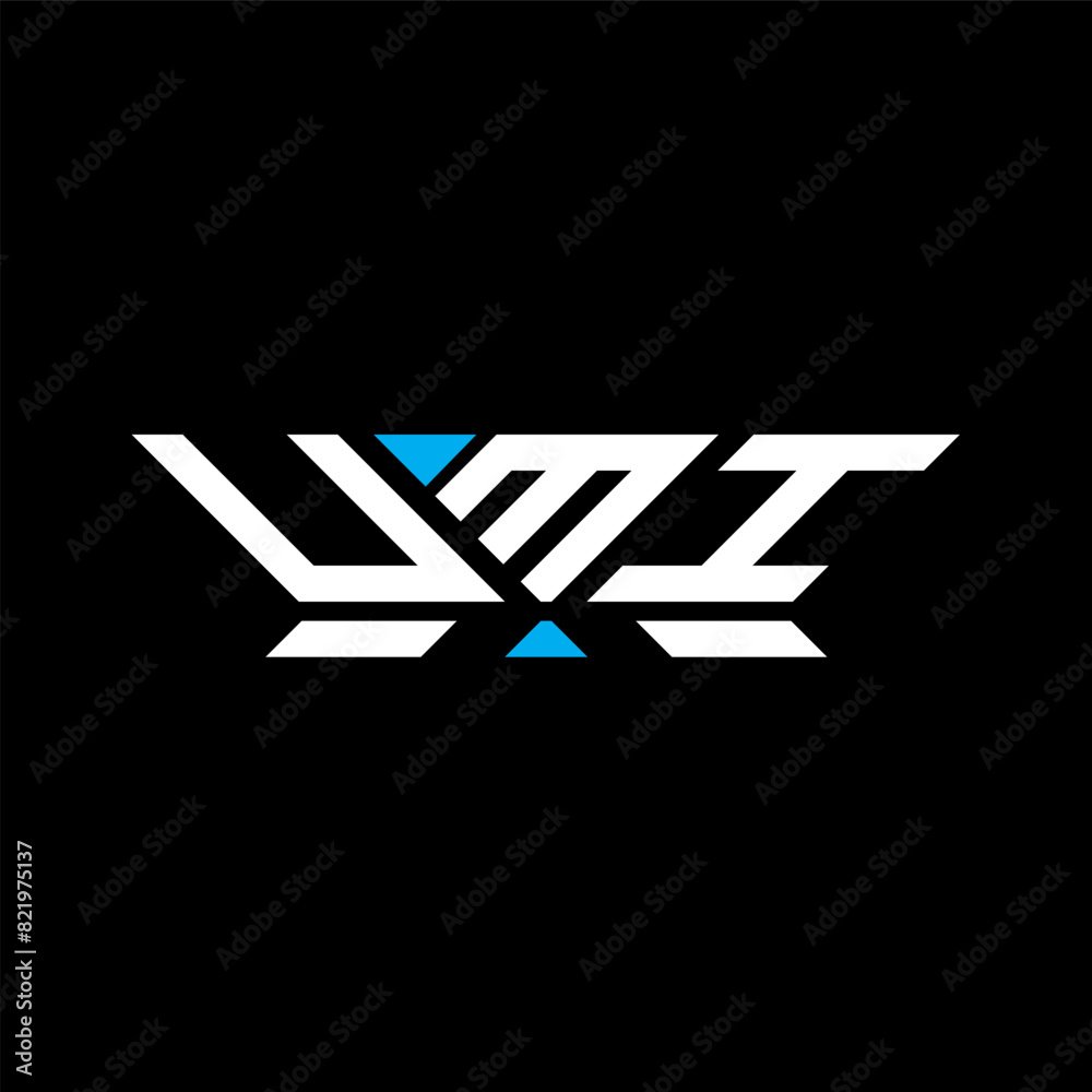 Obraz premium UMI letter logo vector design, UMI simple and modern logo. UMI luxurious alphabet design