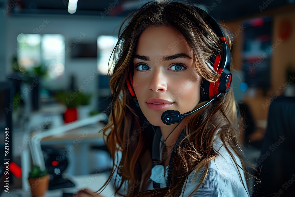 Client Service Associate Surrounded by Efficient Work Tools and Diverse Clientele Client Service Associate Surrounded by Efficient Work Tools and Diverse Clientele