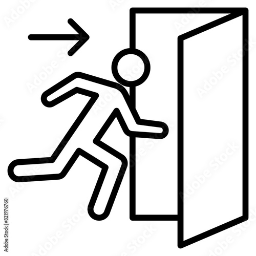 Emergency Exit icon photo