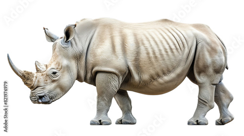 rhino isolated on white