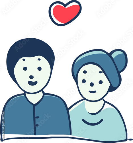 romantic couples isolated on white background love, love story, relationship vector design concept