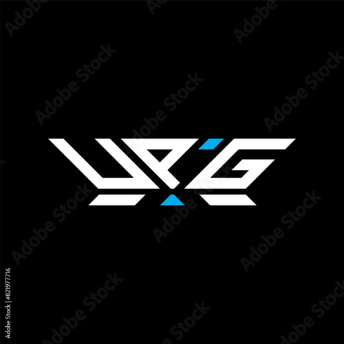 UPG letter logo vector design, UPG simple and modern logo. UPG luxurious alphabet design photo