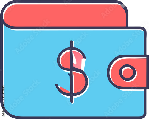 minimal cash, icon offset fill