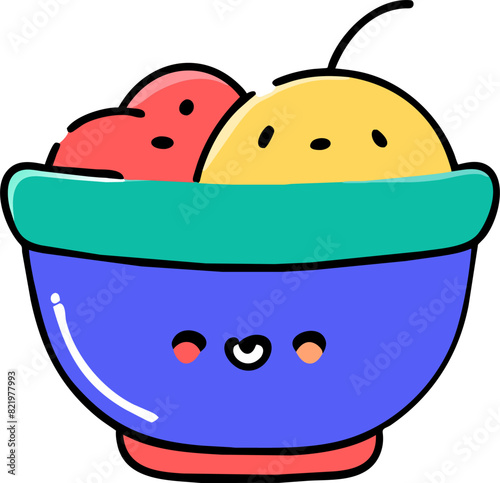 meal, icon doodle offset fill